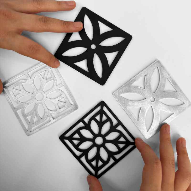 Metal coasters Metal coasters